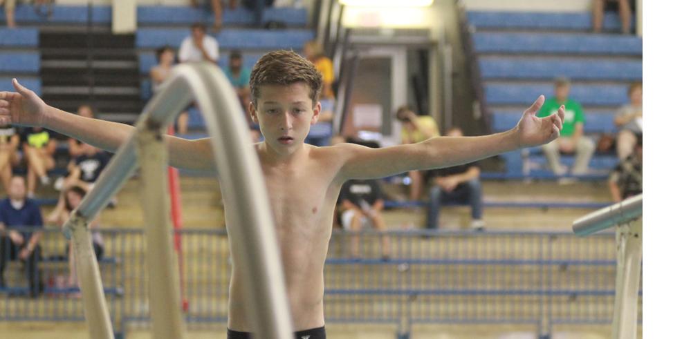 Freshman Diver Peter Lucido Breaks own record