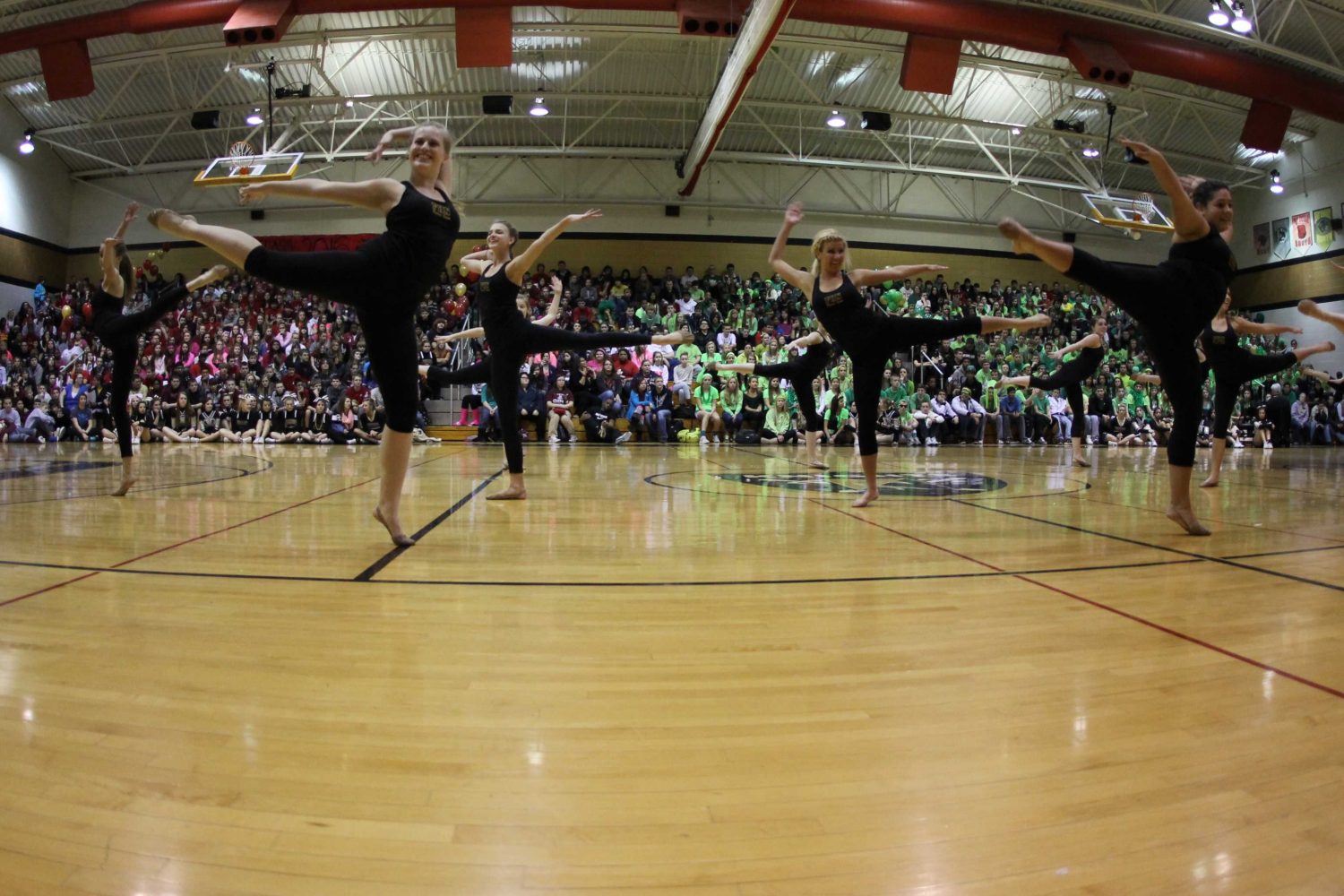 Knightline performs at the Snowcoming pep assembly. (file photo)