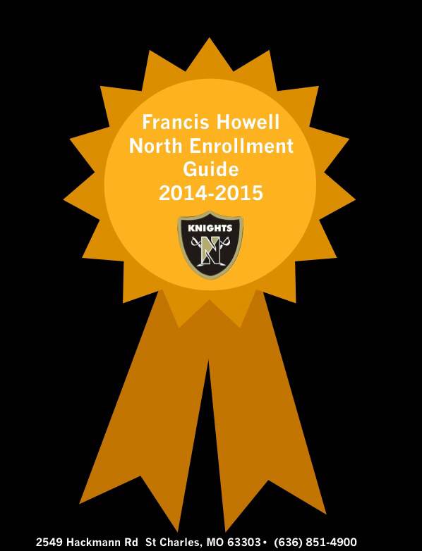 The Francis Howell North registration ribbon.