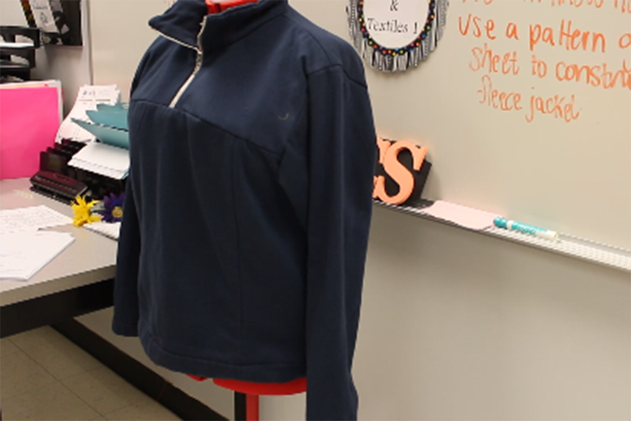 Clothing Class Makes Half Zipped Hoodies for Final Project