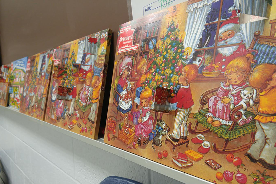 German Club sells advent calendars every year to fund club activities and to spread holiday cheer. Advent calendars are used to celebrate the holidays one day at a time. 