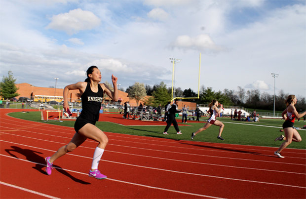 Track Competes in Friday Night Relays