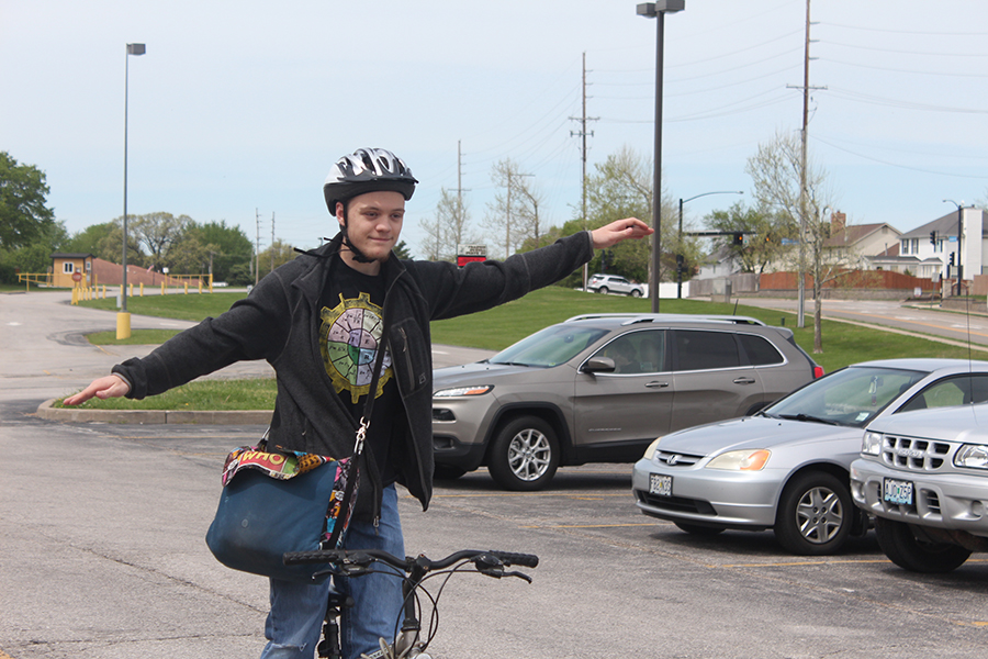 Ricky Gorzel Chooses His Bike as His Main Source of School Transportation