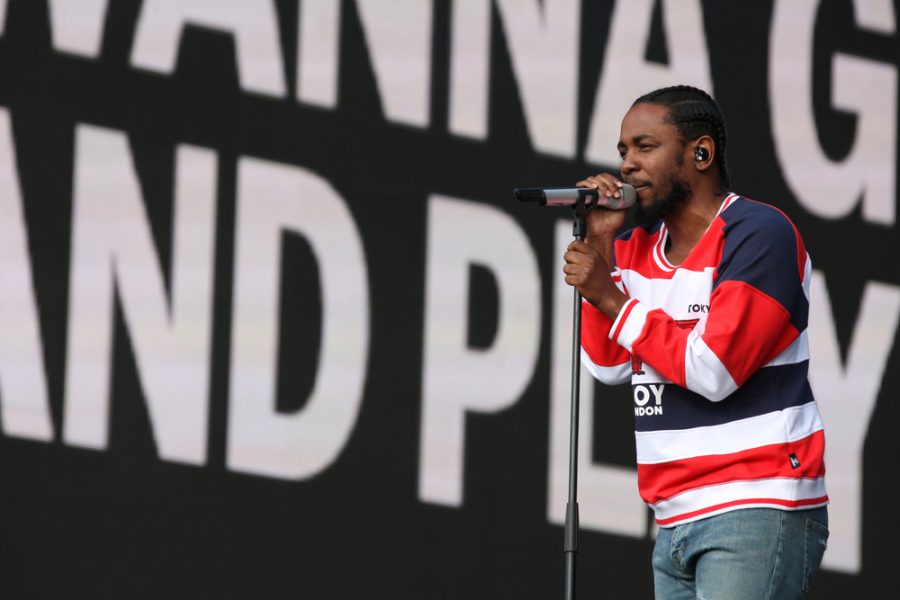 LONDON - JUL 02, 2016: Kendrick Lamar at the Barclaycard British Summer Time Event in Hyde Park on Jul 02, 2016 in London. Editorial credit: Twocoms / Shutterstock.com