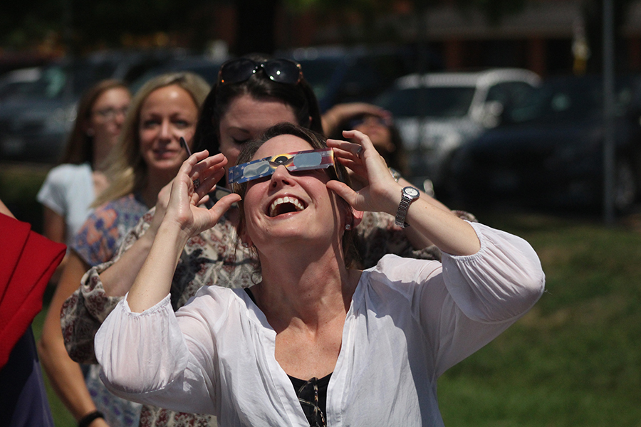 FHN Students View Solar Eclipse From Football Field As A Group [8-21 Photo Gallery]