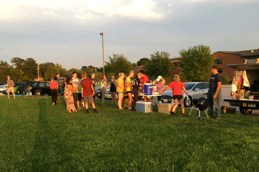 On August 31, FCA held a tailgate for the first time this year, it was held on the band field.