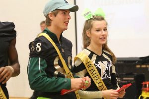 Juniors Dillon Lauer and Jada Adkinson were nominated to the junior Homecoming court by their class. They were named as part of Homecoming court on Sept. 21, during the Pep Assembly.