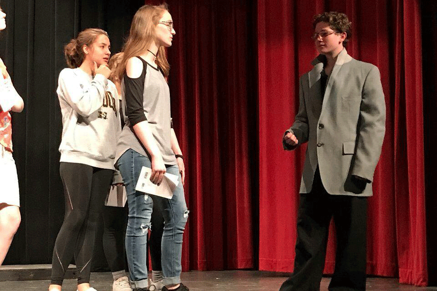 FHN Drama Club is finishing up their final practices before the play. (photo submitted)