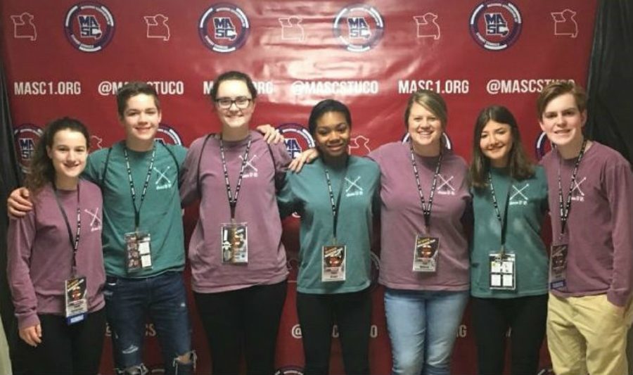The group of FHN students that went to the MASC State Convention attended sessions to share ideas, listened to keynotes speakers to learn more about leadership and participated in group activities to celebrate their hard work. The group included [from left to right] Sarah Zimmerman, Connor Ray, Hannah Wilson, Jayla Bryant, Jani Wilkens, Michaela Mihova and Brendan Gannon.
 (photo submitted)