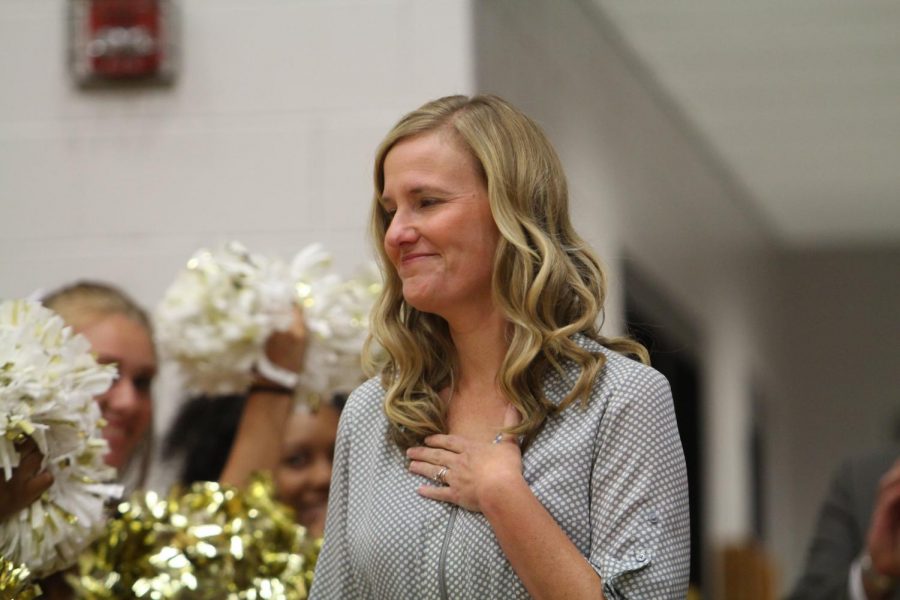 On August 28, Shelly Parks was announced as the Missouri State Teacher of the Year in a surprise assembly during the school day. The assembly was held between second and third hour in the large gym. The whole student body, staff and many board members were in attendance to congratulate Parks.