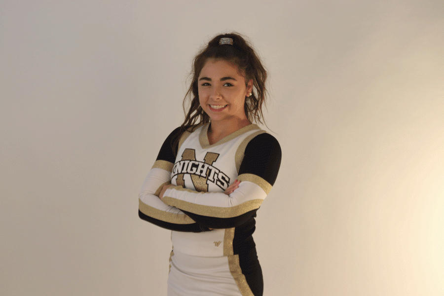 Morghen Fisher has been a cheerleader throughout her four years of high school. While cheering, she suffers from back pain, but still persists for her love of cheering.