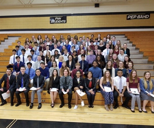 Sophomores and Juniors are Inducted into National Honor Society