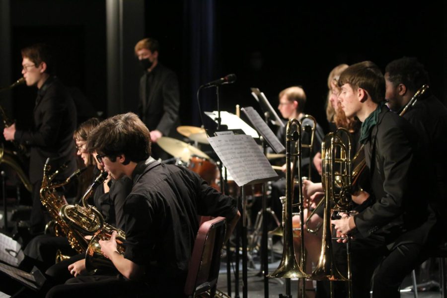 The FHN Jazz 1 ensemble performs at Jazz Howell Night on Feb. 19
