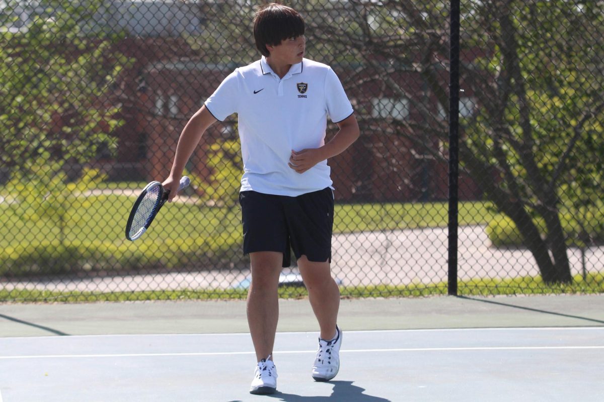 Junior Kai Gustafson Worked to the Top of the Boys Tennis Team