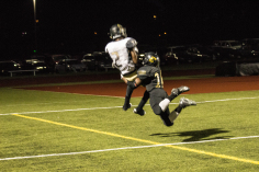 Sophomore Maurice Massey outjumps Jenard Nunley of FZE for a touchdown (Chase Meyer)