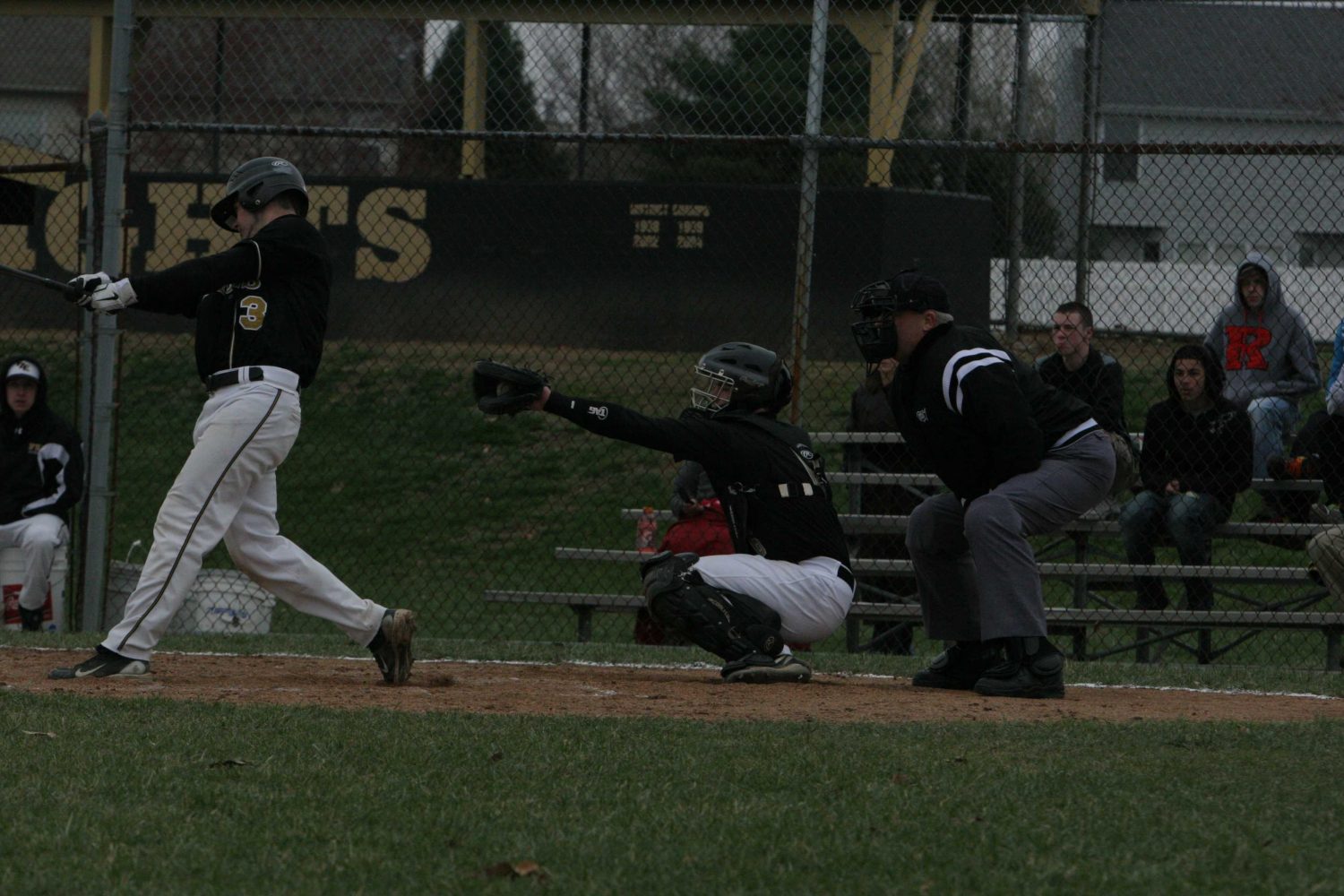 Mike Wilson prepares to catch ball