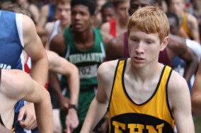 Junior Brandon Rosner running at the 2011 Paul Enke invitational run.