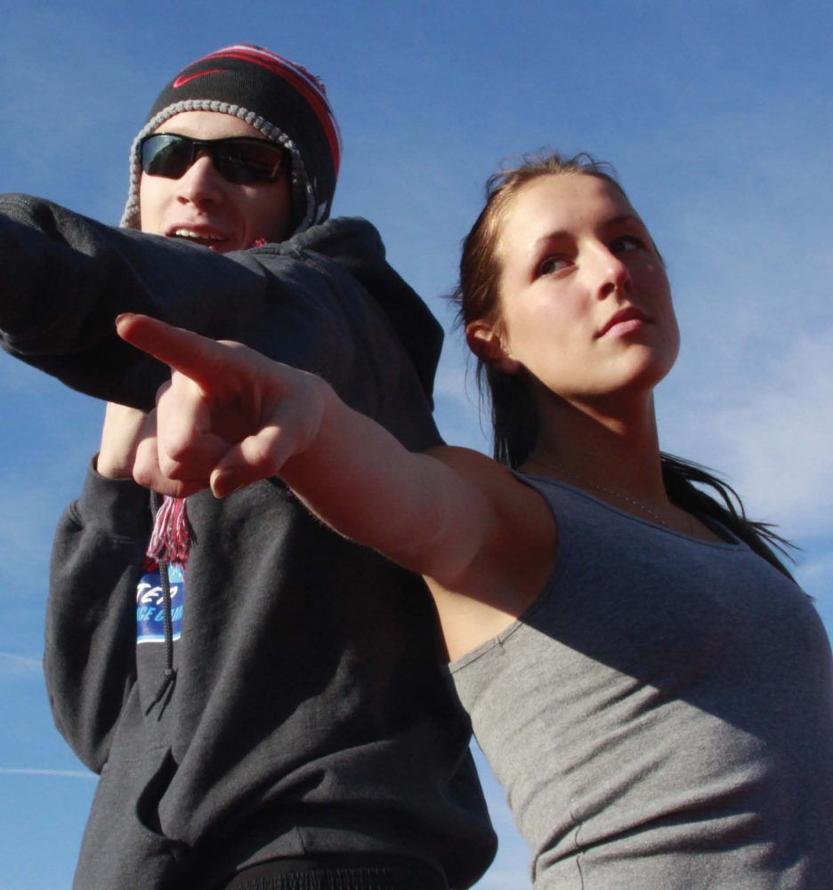 Runners Alexis Happe and Brandon Rosner Prepare for Track