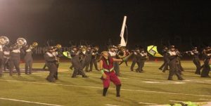 Marching band performs "The Boxer" at the  Fort Zumwalt East vs. FHN football game (photo by paige martinez)