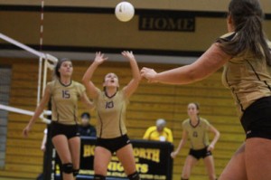 Girls' Volleyball team play Troy Trojans at Thursday night's game.
