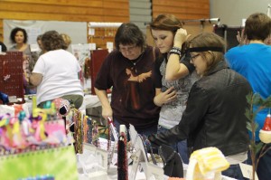 Students check out some of the merchandise available for purchase at last year's Craft Fair. (file photo)