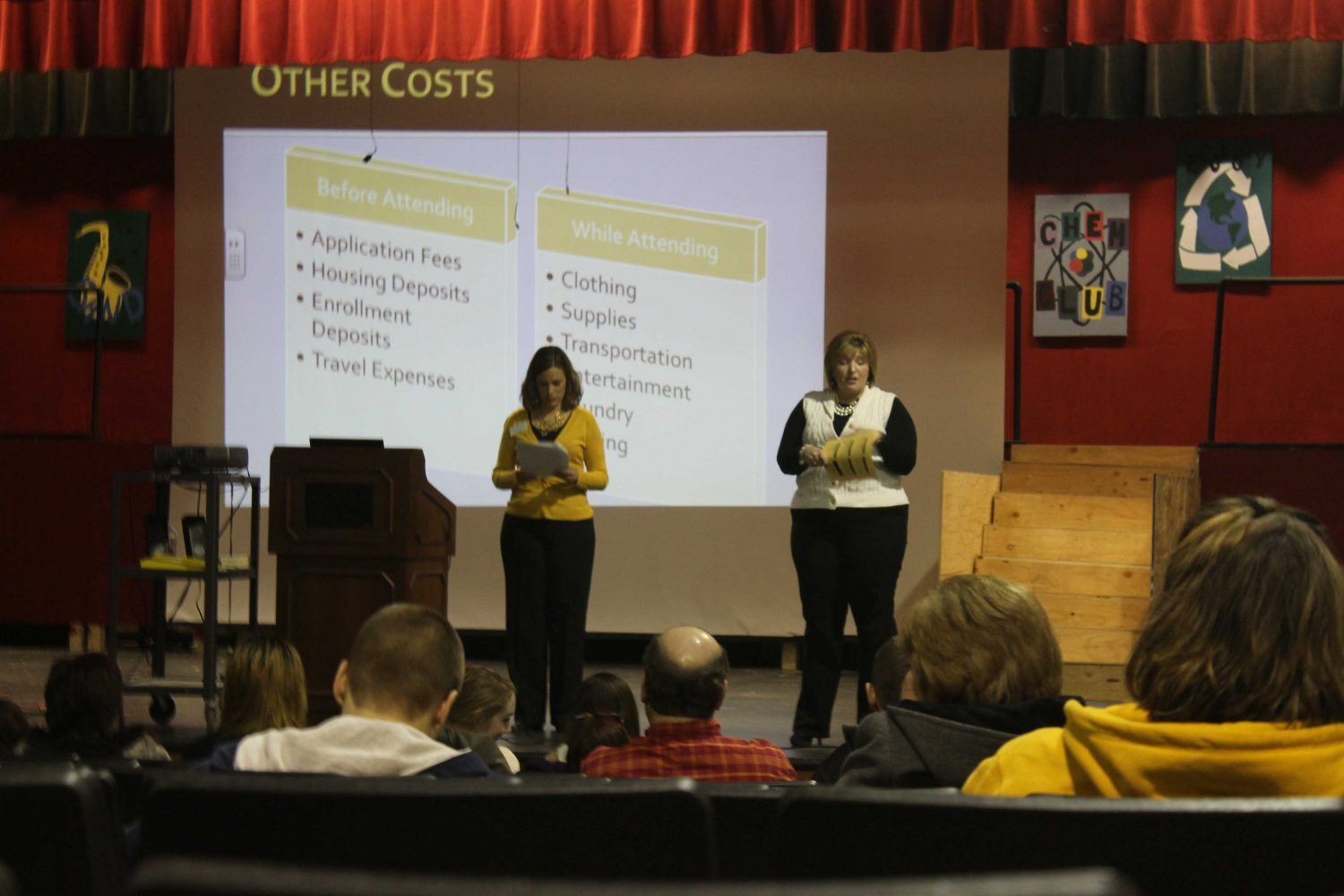 Financial Aid Meeting Being Held In Auditorium