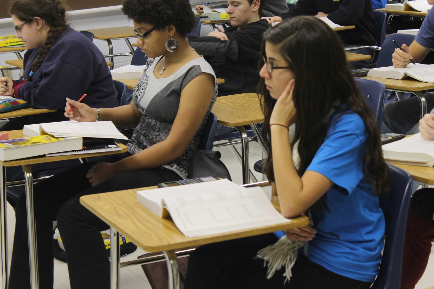 Students learn proper testing techniques. (file photo)