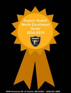 The Francis Howell North registration ribbon.