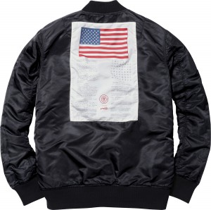 Supreme Reversible "Blood Chit" MA-1 jacket. (photo via Supreme New York)