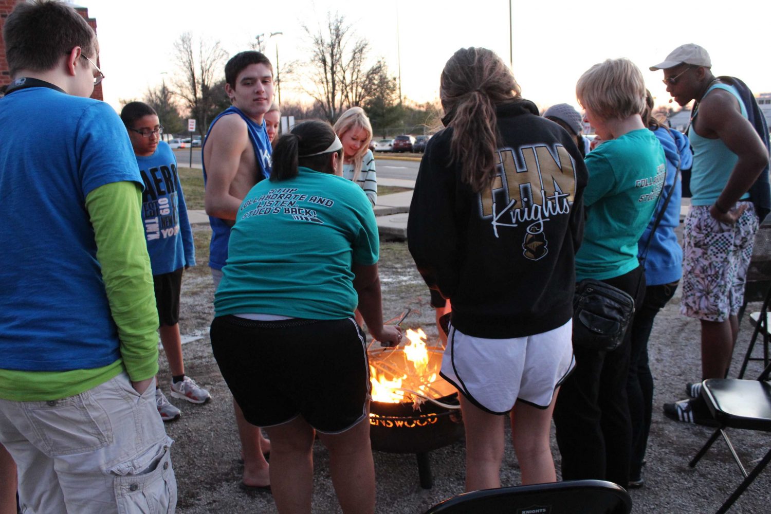 Last years StuCo members at the Winter Warm Up.