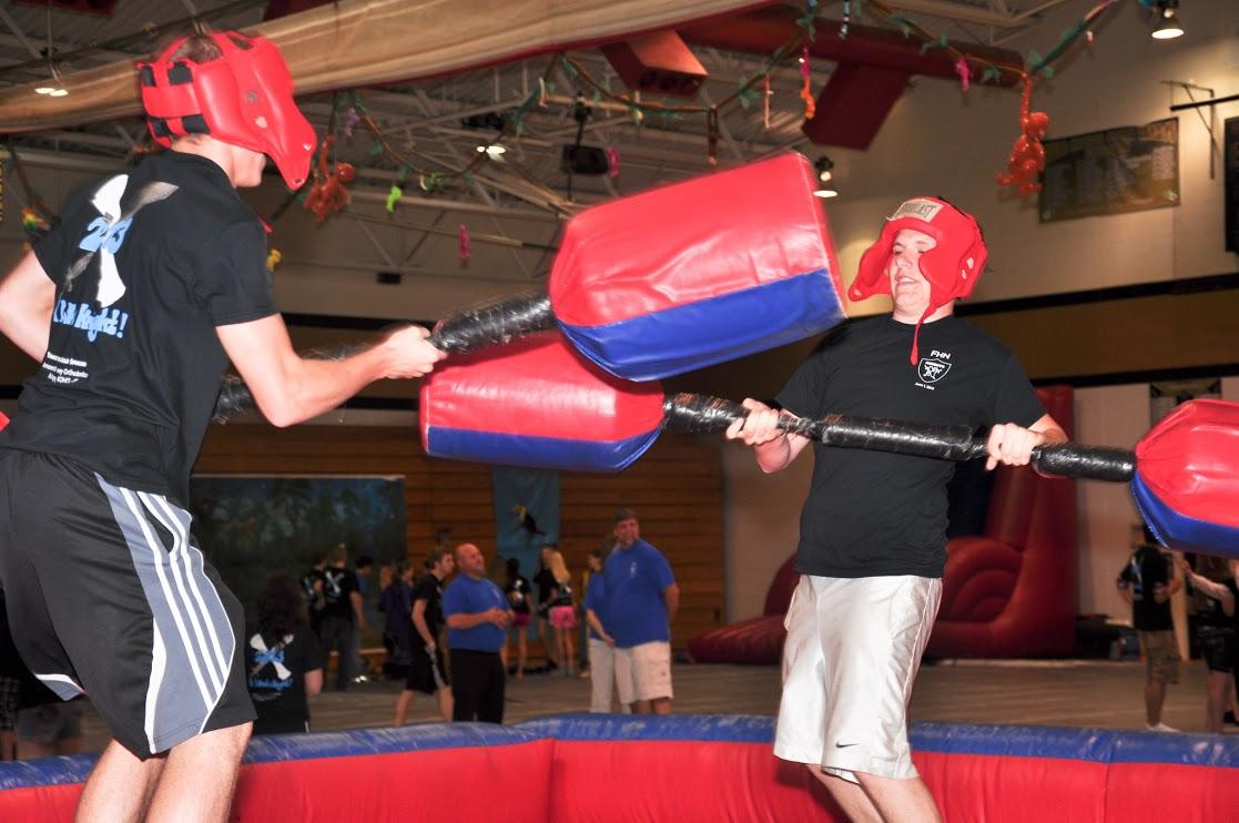 Students can participate in a variety of activities at the all-knighter. 