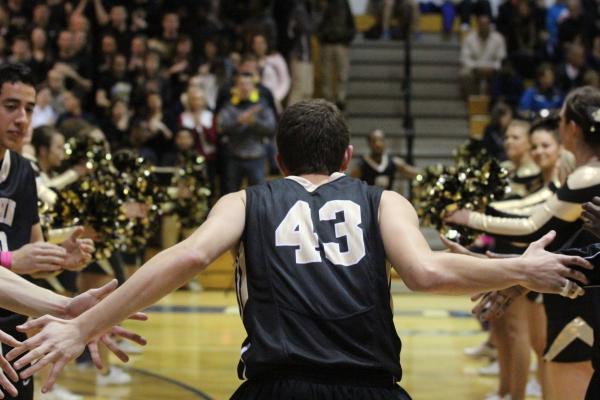 The Team and the Crowd Getting Excited for Districts Last Year.