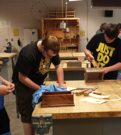 FHN Students Learn the Basics of Woodworking 