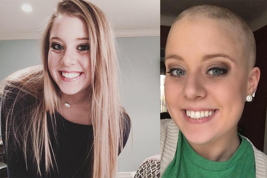 8.  Alumni Hannah Chowning Shaves Head For St. Baldrick's