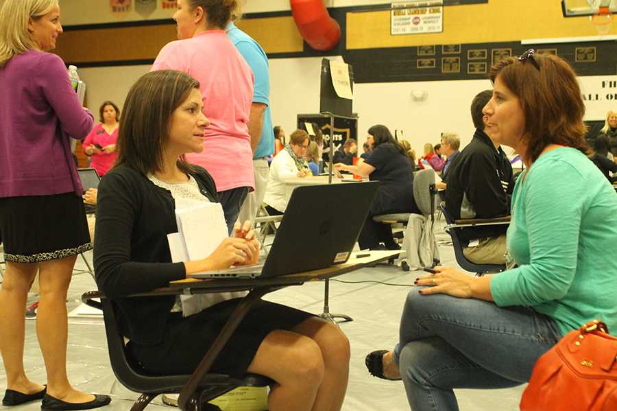 Parents Conference with Teachers as Spring Break Approaches