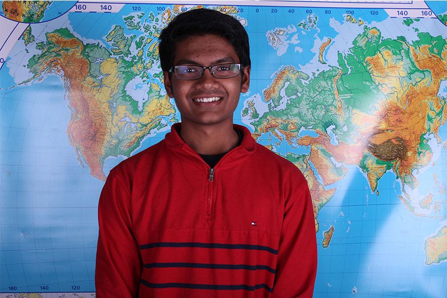 Senior Pratyush Sontha travels to India with his family