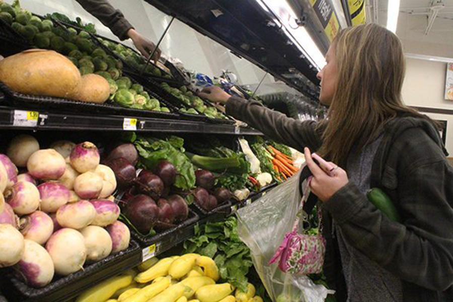 Emma Meyers shops for a healthy substitution over meat since she is a vegetarian. Meyers created a club at school for vegetarians and is excited to help people get a better understanding of how to be healthy.
"People are just really uneducated on the lifestyles of vegetarians," Emma said.