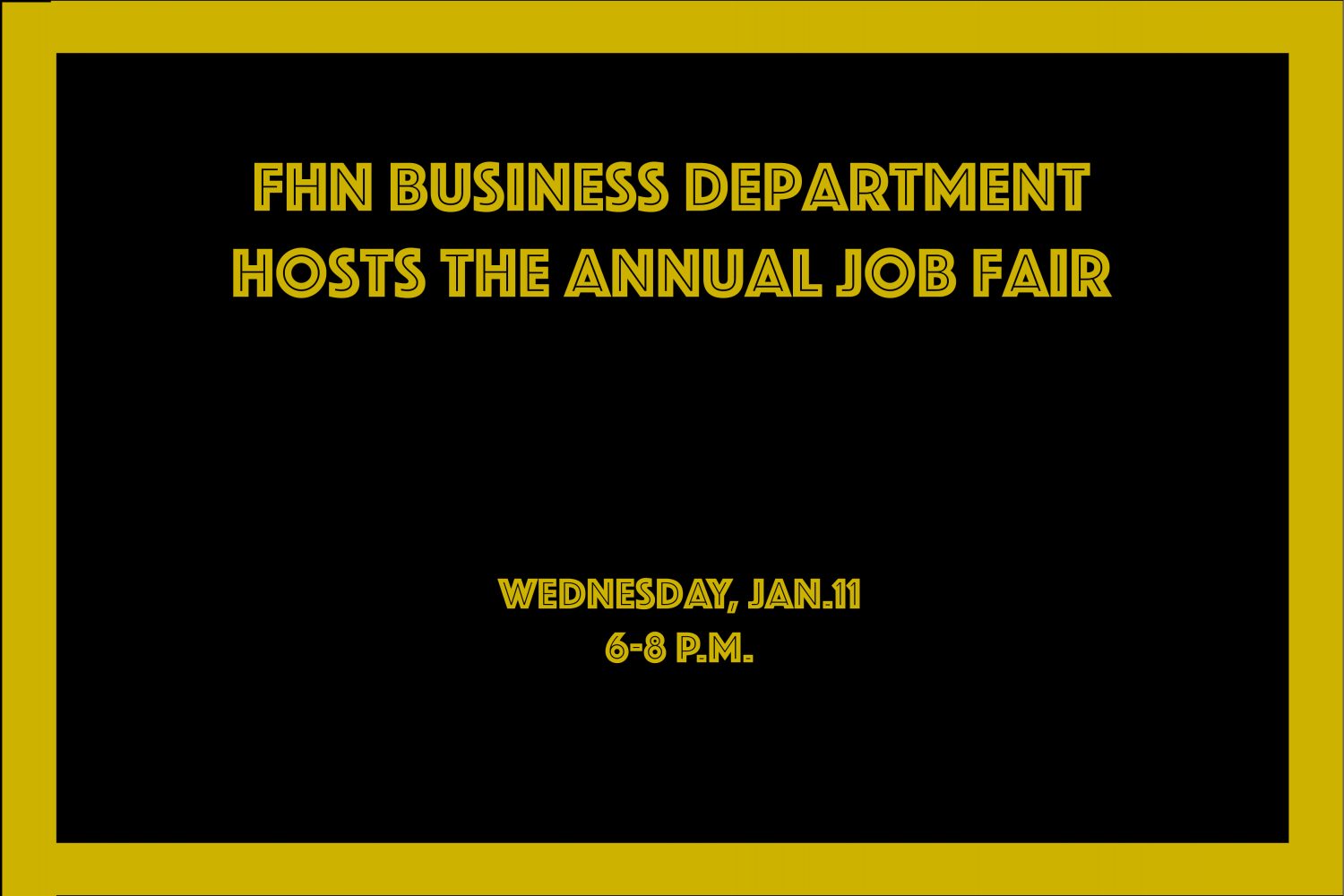 FHN Business Department Hosts Annual Job Fair