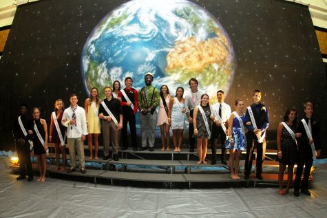 The Homecoming Court of 2016 stands together one last time before going back to the Homecoming dance. (file photo)