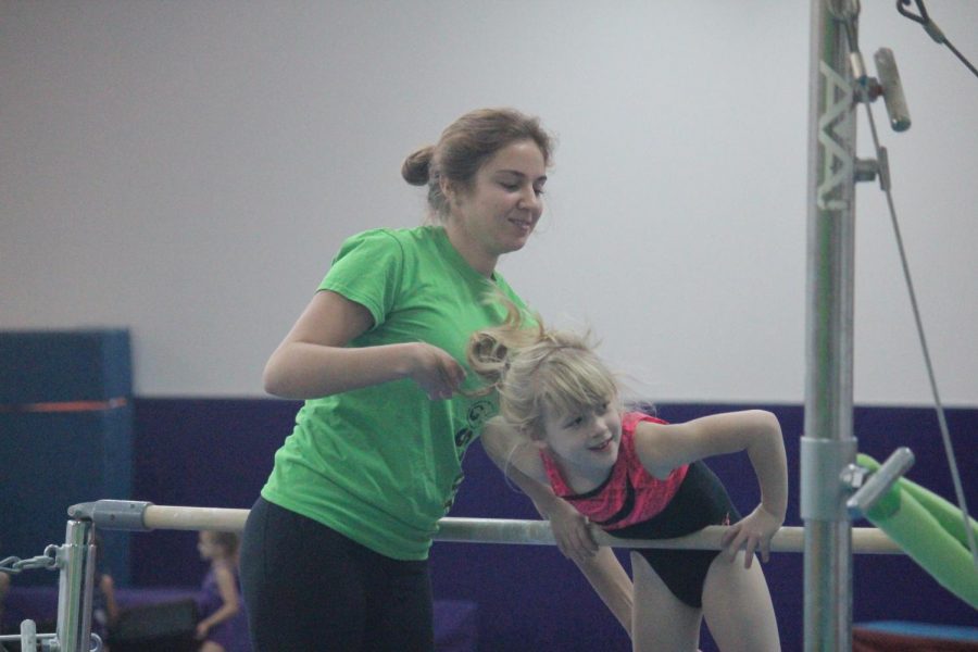 Junior Isabella Gledhill has been doing gymnastics for nine years and is now a coach at GT Gymnastics.