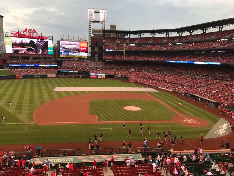 Dominic Hoscher enjoys spending his time watching baseball at Busch Stadium. 