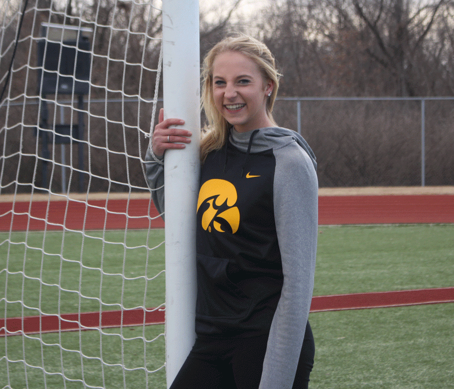 Sam Cary enjoys spending her time playing soccer. 