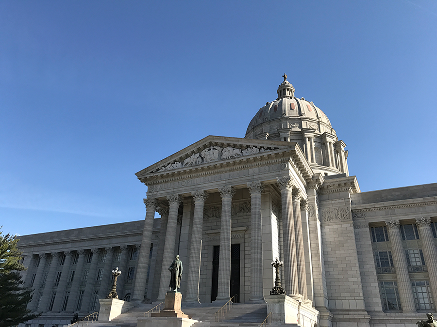 Missouri State Capitol Building in Jefferson City, MO. Young Republicans and Democrats took a field trip to the state capital.