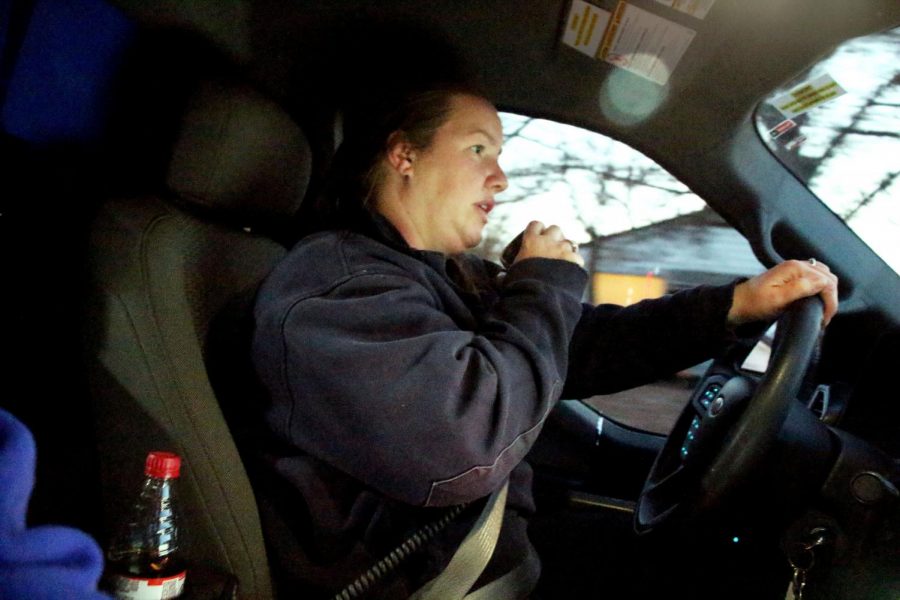 Kloecker drives through a neighborhood on the way to the hospital. She was responding to a call about a child who may have Respiratory Syncytial Virus (RSV). RSV is a virus that is common in infants less than two years old and adults over 65. The child and her father were transported to DePaul Hospital.