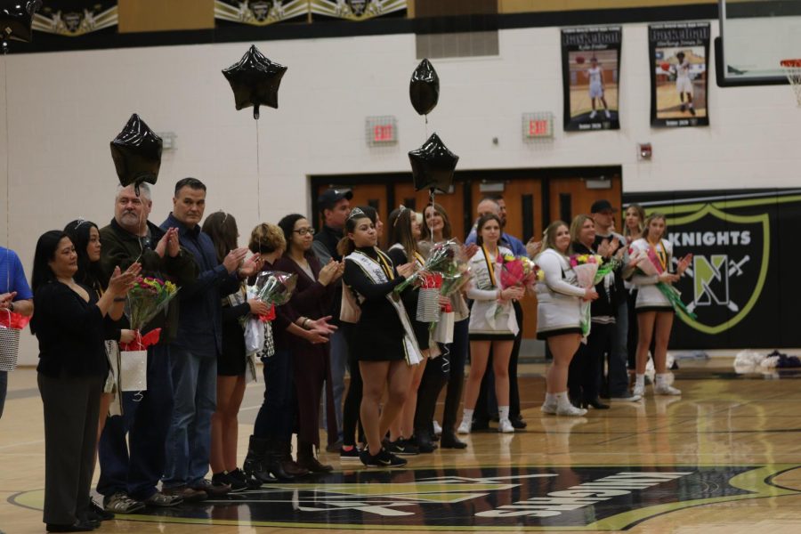 Basketball, Cheer, and Knightline Seniors are Honored on Senior Night [Photo Gallery]