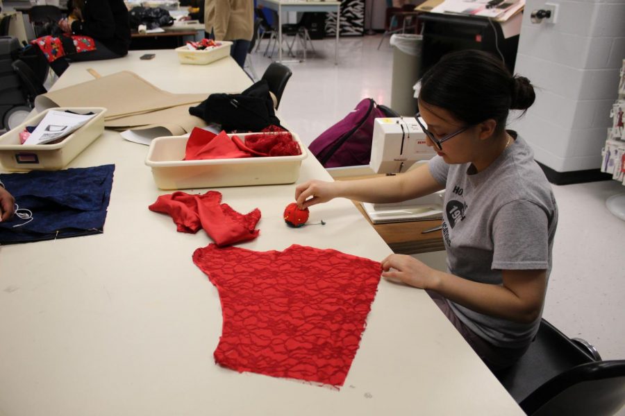 Senior Rocio Romero Works to Craft her Own Prom Dress