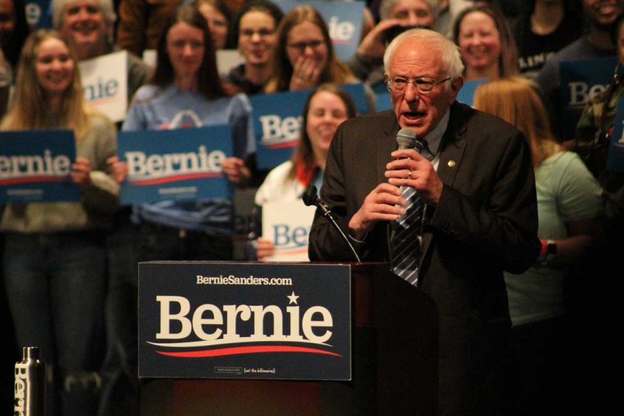 Senator Bernie Sanders Speaks with Missouri Voters Before Primary on March 10