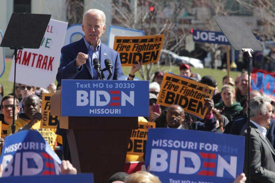 Former Vice President Joe Biden Visits St. Louis Ahead of Missouri Primary