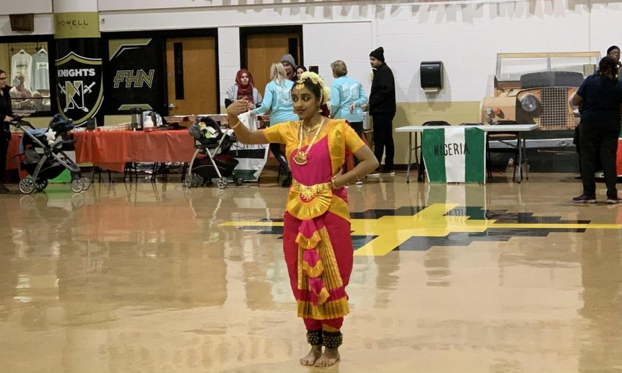 Manisha Muphukaruppan dances the bharatanatya at the International Festival in 2019.