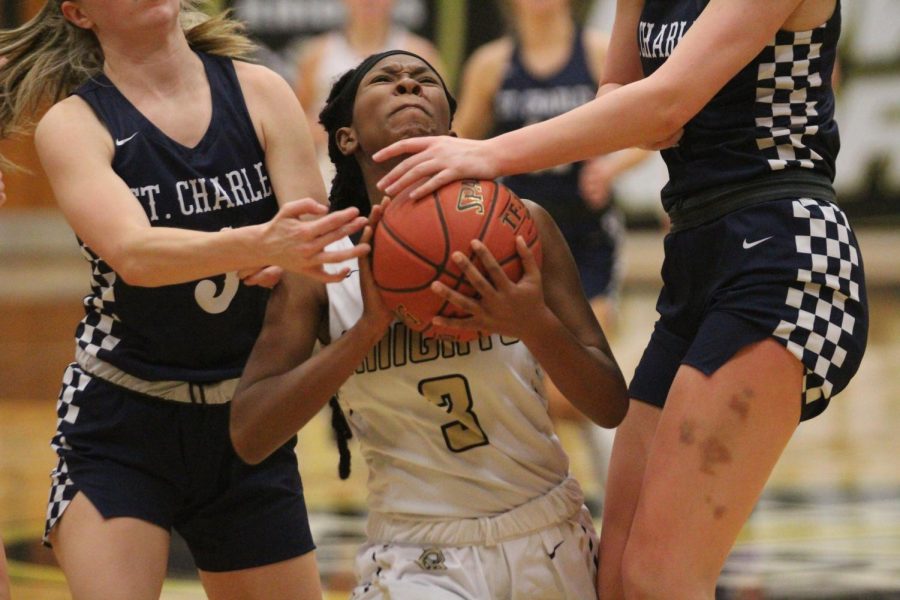 Girls Varsity Basketball Wins Against St. Charles HS on Senior Night [Photo Gallery]